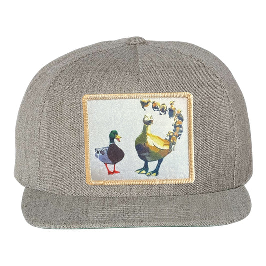 Make Way Snapback Cap Hats FlynHats Heather Grey