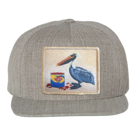 Gone Fishin' Snapback Cap Hats FlynHats Heather Grey