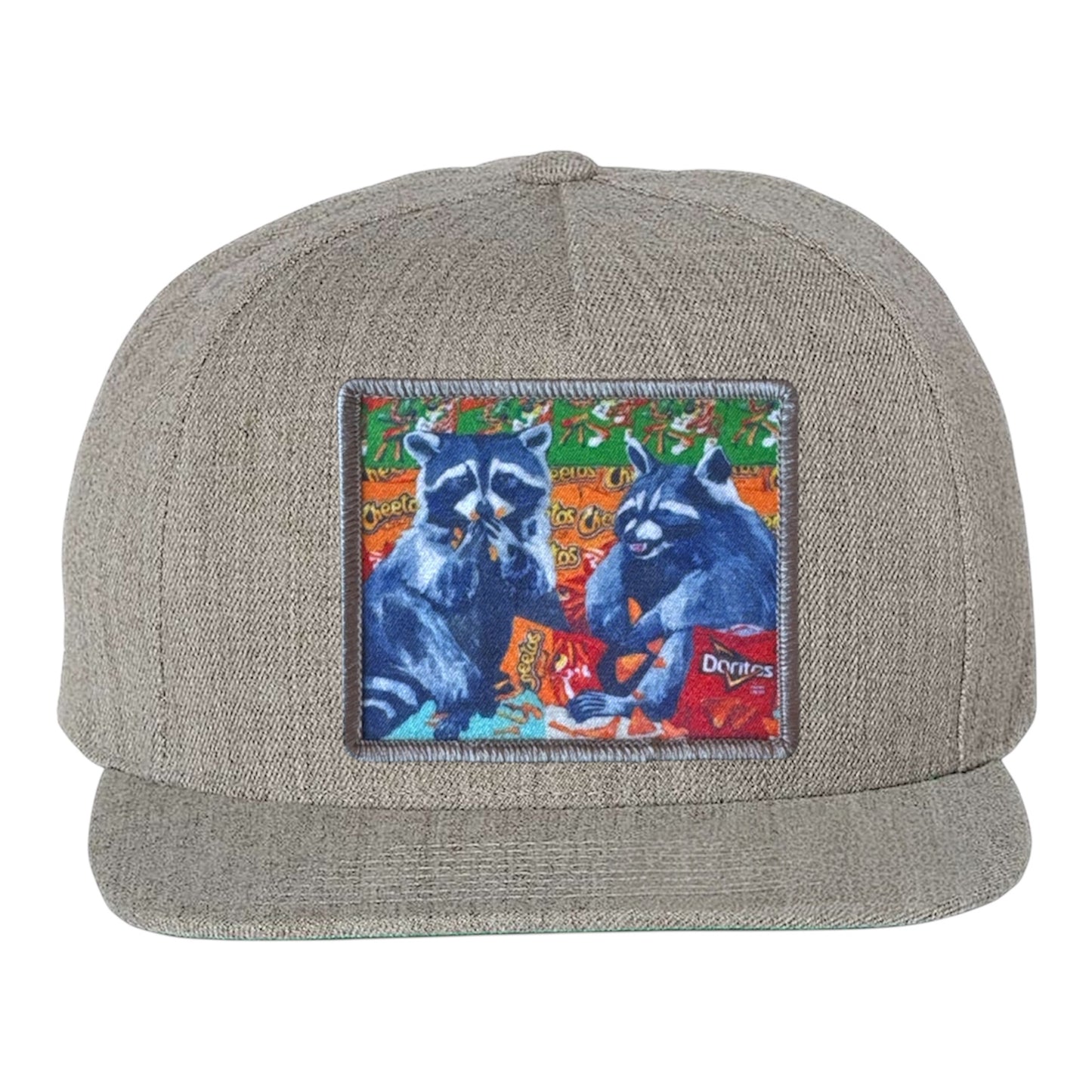 Heather Grey Snapback Hats Flyn Costello Junkfood Bandits