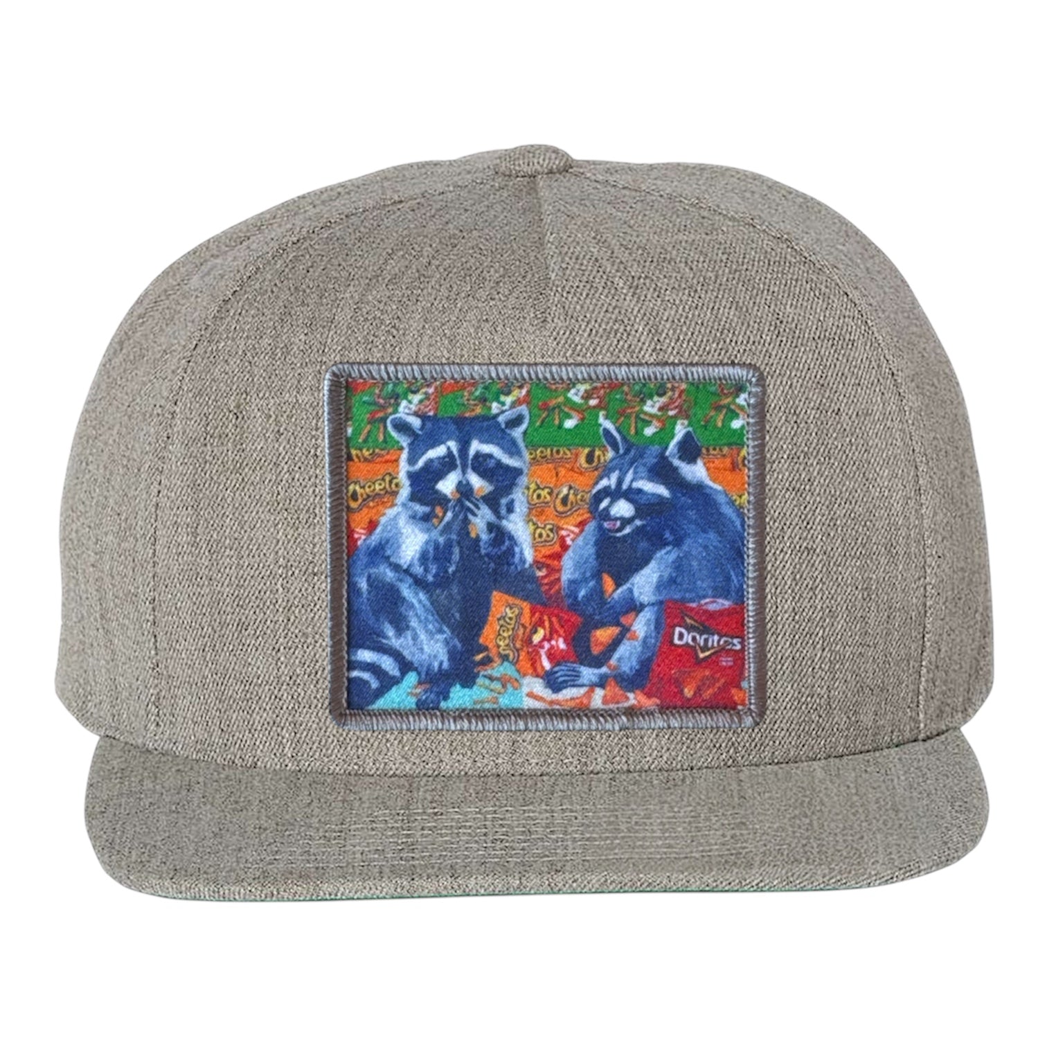 Heather Grey Snapback Hats Flyn Costello Junkfood Bandits