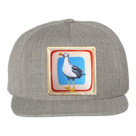 Seagull Snapback Cap Hats FlynHats Heather Grey