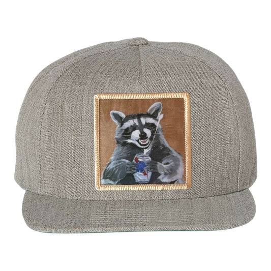 Beer Bandit Snapback Cap Hats FlynHats Heather Grey