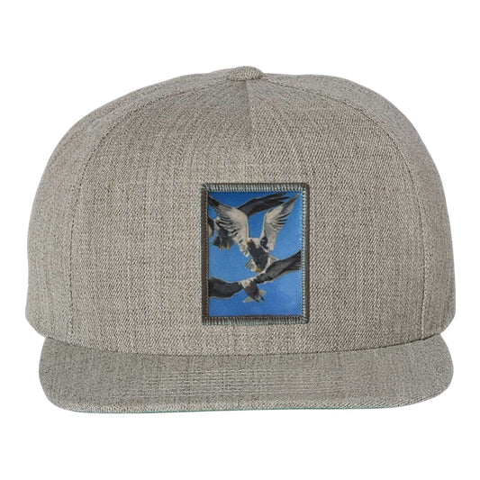 Flock Of Seagulls Snapback Cap Hats FlynHats Heather Grey