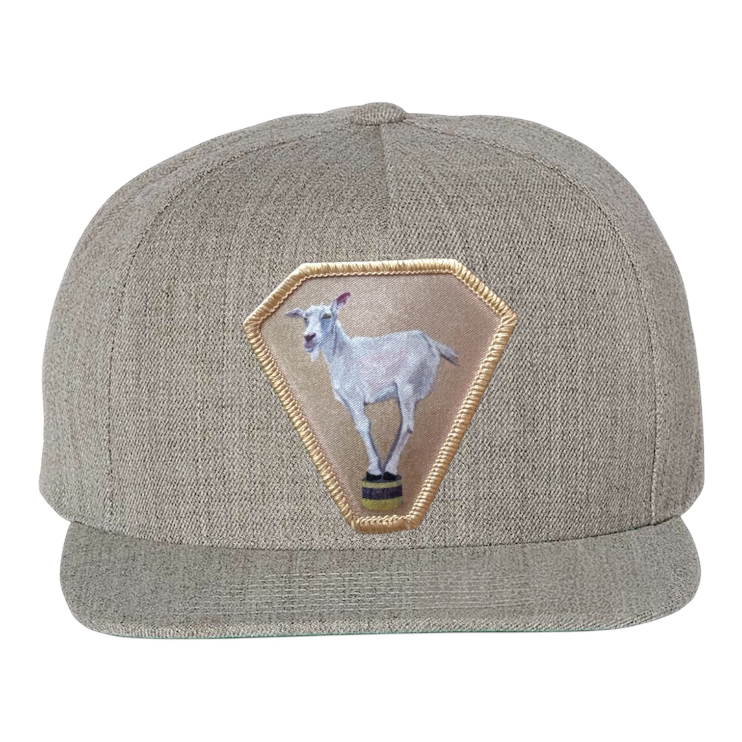Diamond Goat Snapback Cap Hats FlynHats Heather Grey