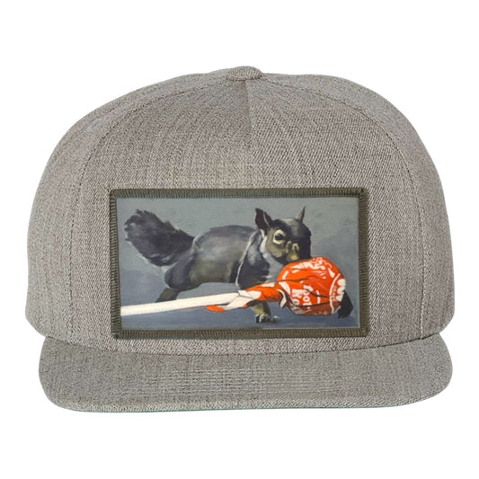 Secret Stash Snapback Cap Hats FlynHats Heather Grey