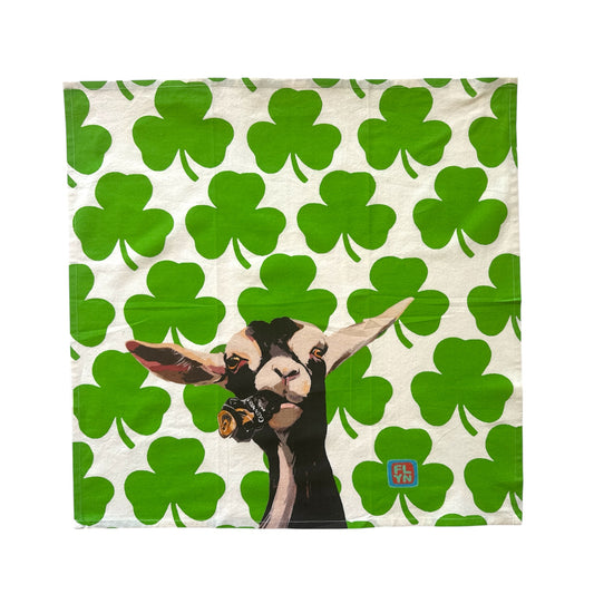 Can Crusher Goat Tea Towel