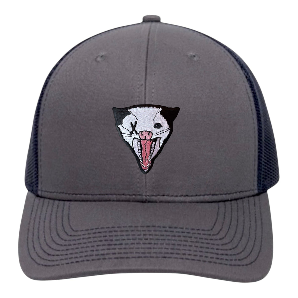 NOT DEAD YET Trucker Hat Hats FlynHats Charcoal/Navy Small