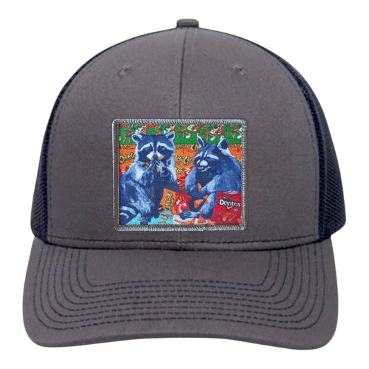 Junkfood Bandits Trucker Hat Hats FlynHats Charcoal/Navy