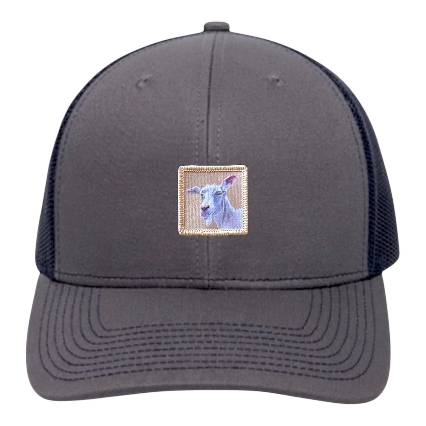 Little Goat Trucker Hat Hats FlynHats Charcoal/Navy