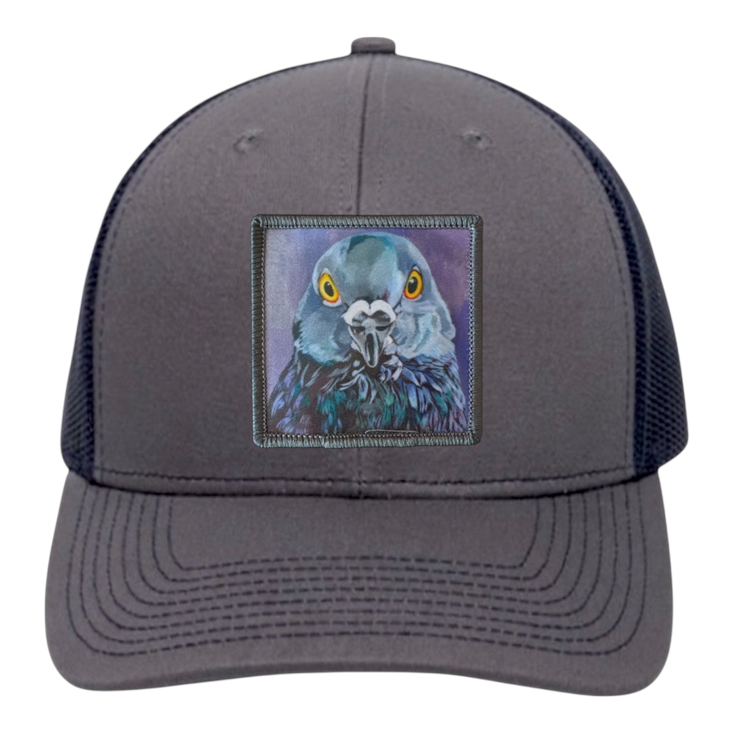 Charcoal/ Navy Trucker Hats Flyn Costello City Bird