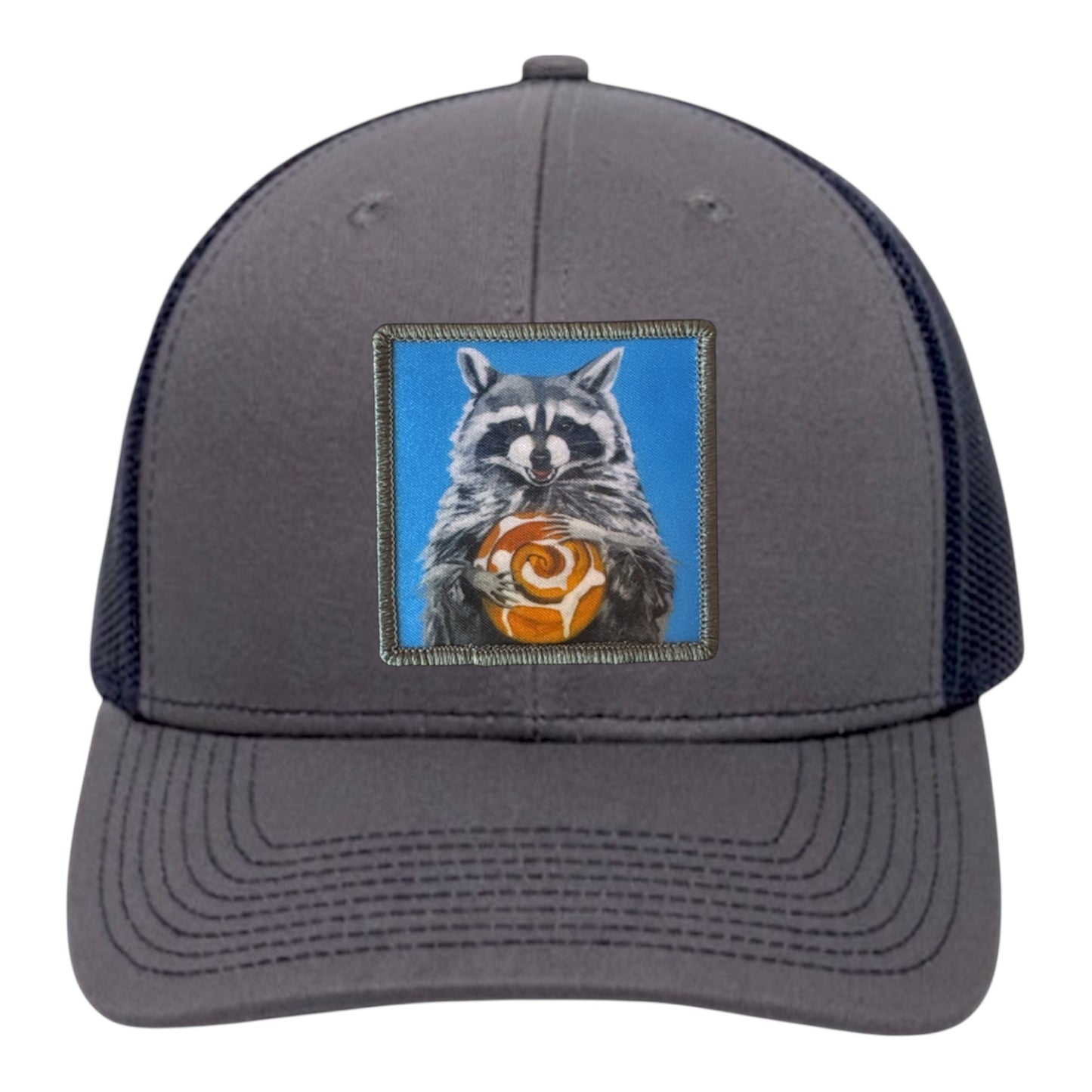 Charcoal/ Navy Trucker Hats Flyn Costello Cinnabun Bandit