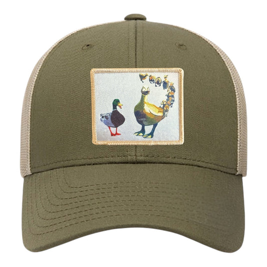 Make Way Trucker Hat Hats FlynHats Moss-Khaki