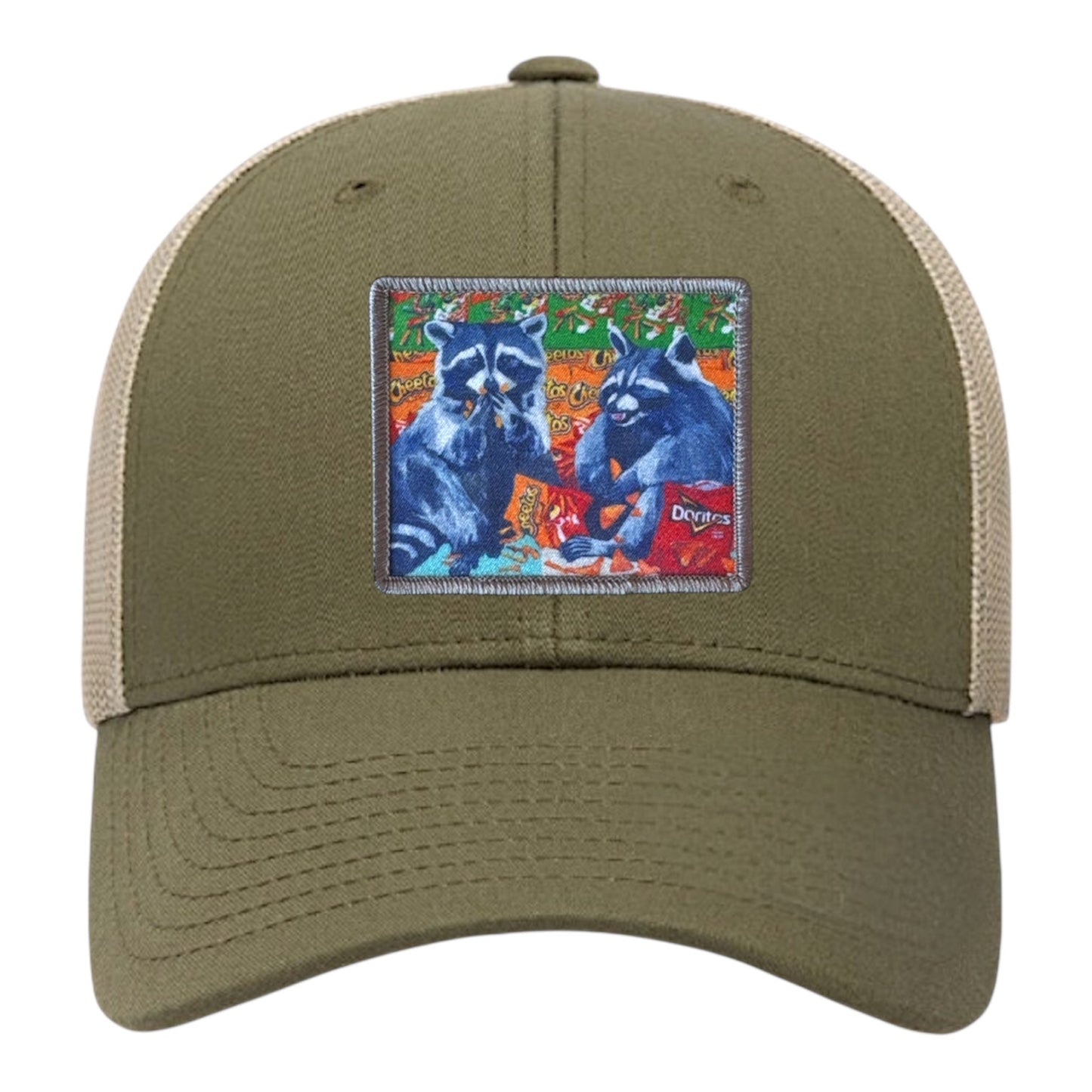 Junkfood Bandits Trucker Hat Hats FlynHats Moss-Khaki
