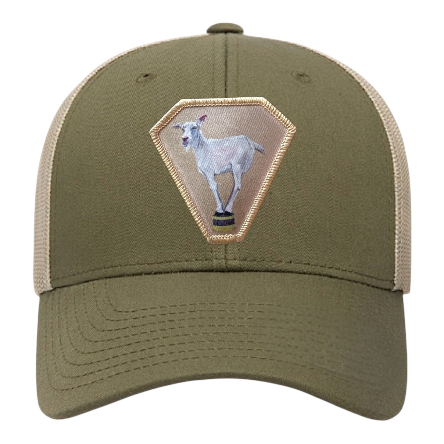 Moss-Khaki Trucker