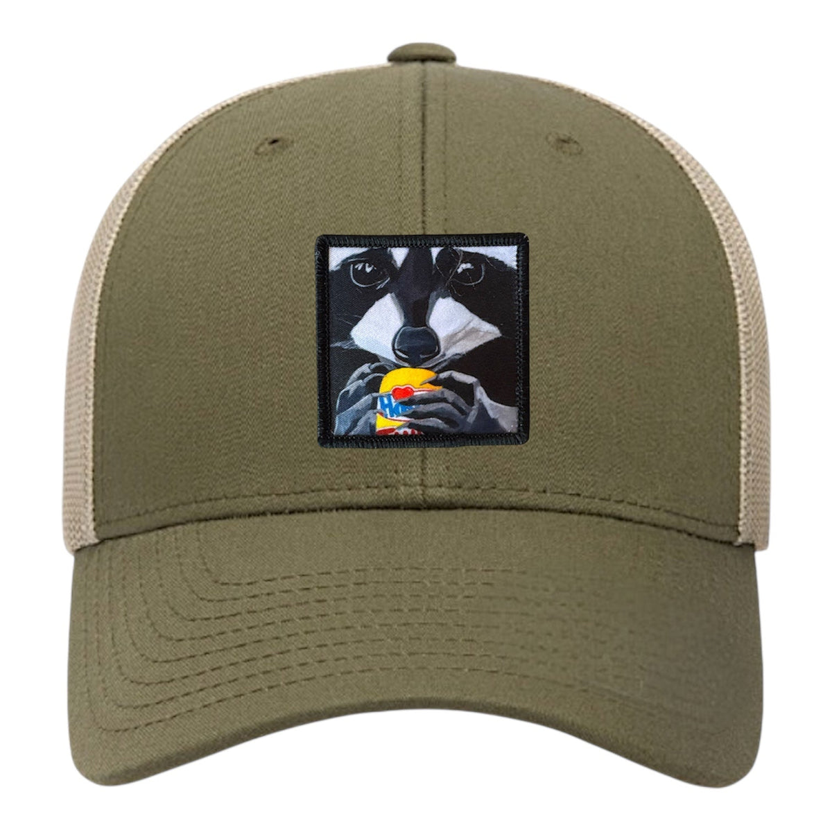 The Snack Kid Trucker Hat Hats FlynHats Moss-Khaki