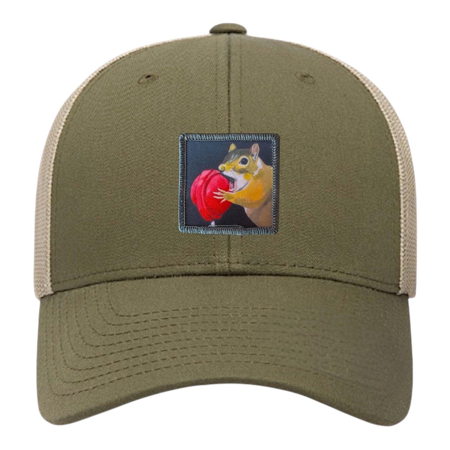 Moss-Khaki Trucker