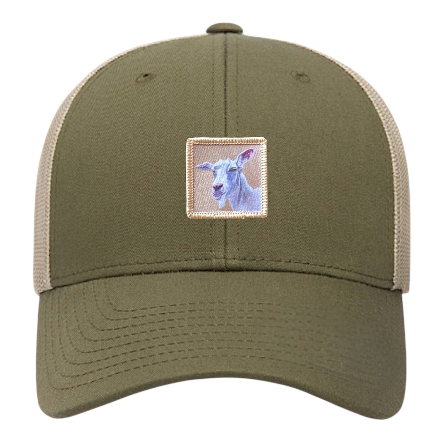 Little Goat Trucker Hat Hats FlynHats Moss-Khaki