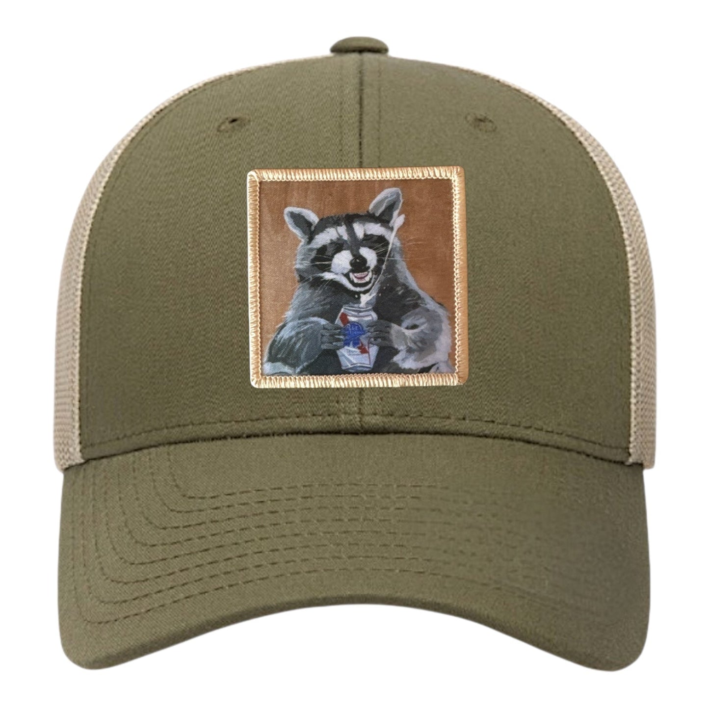 Beer Bandit Trucker Hat Hats FlynHats Moss-Khaki