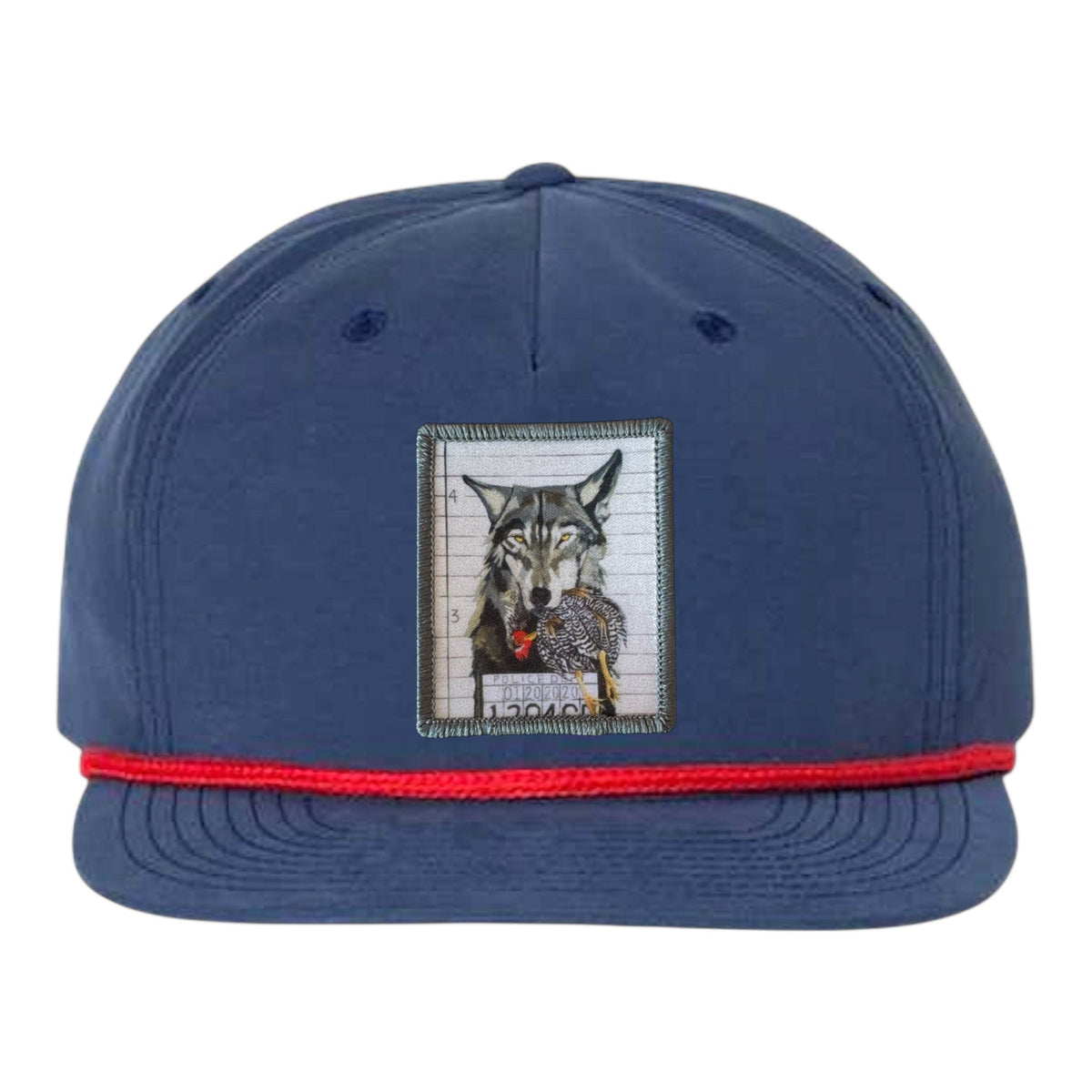 The Usual Suspects: Wolf Rope Cap Hats FlynHats Navy/Red