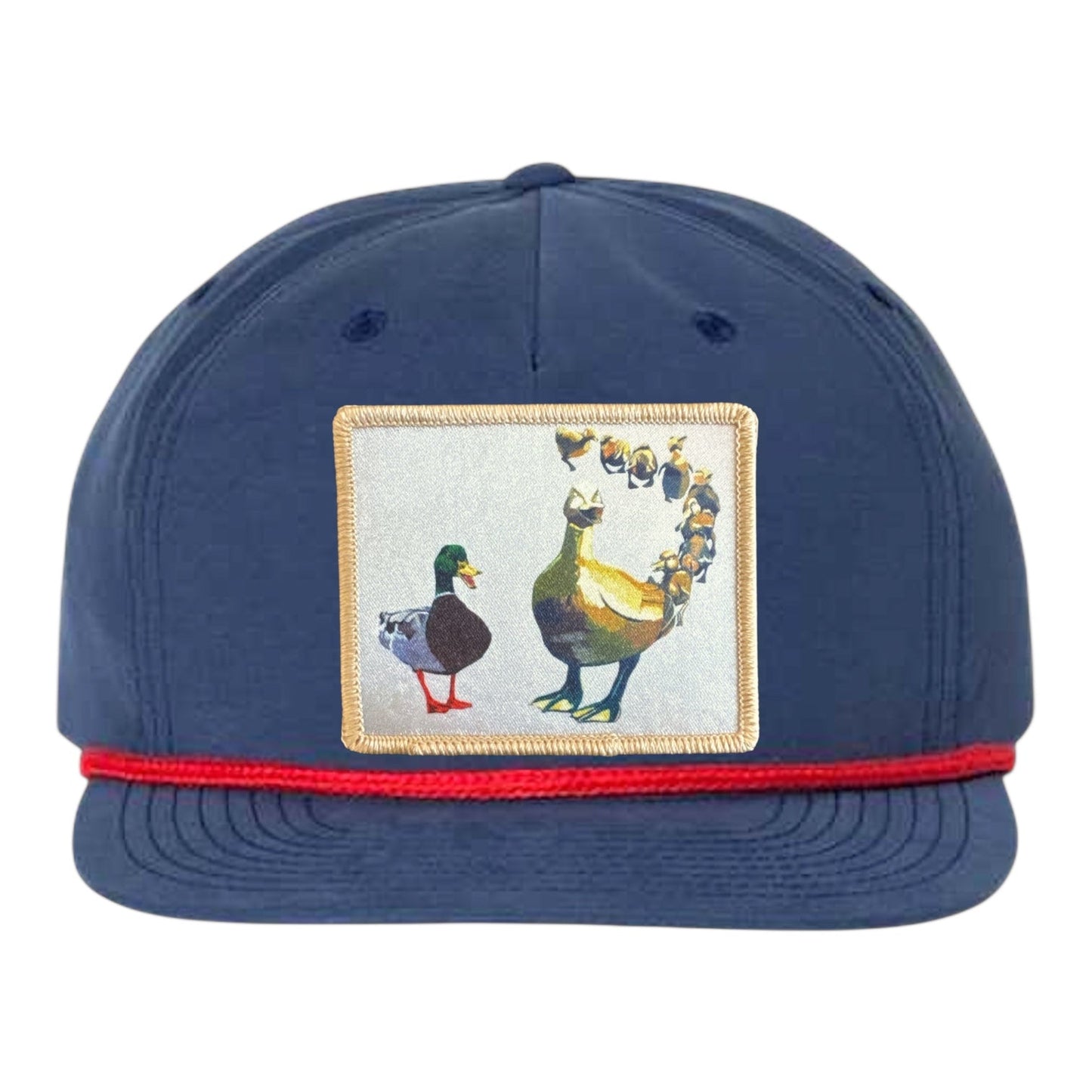 Make Way Rope Cap Hats FlynHats Navy/Red