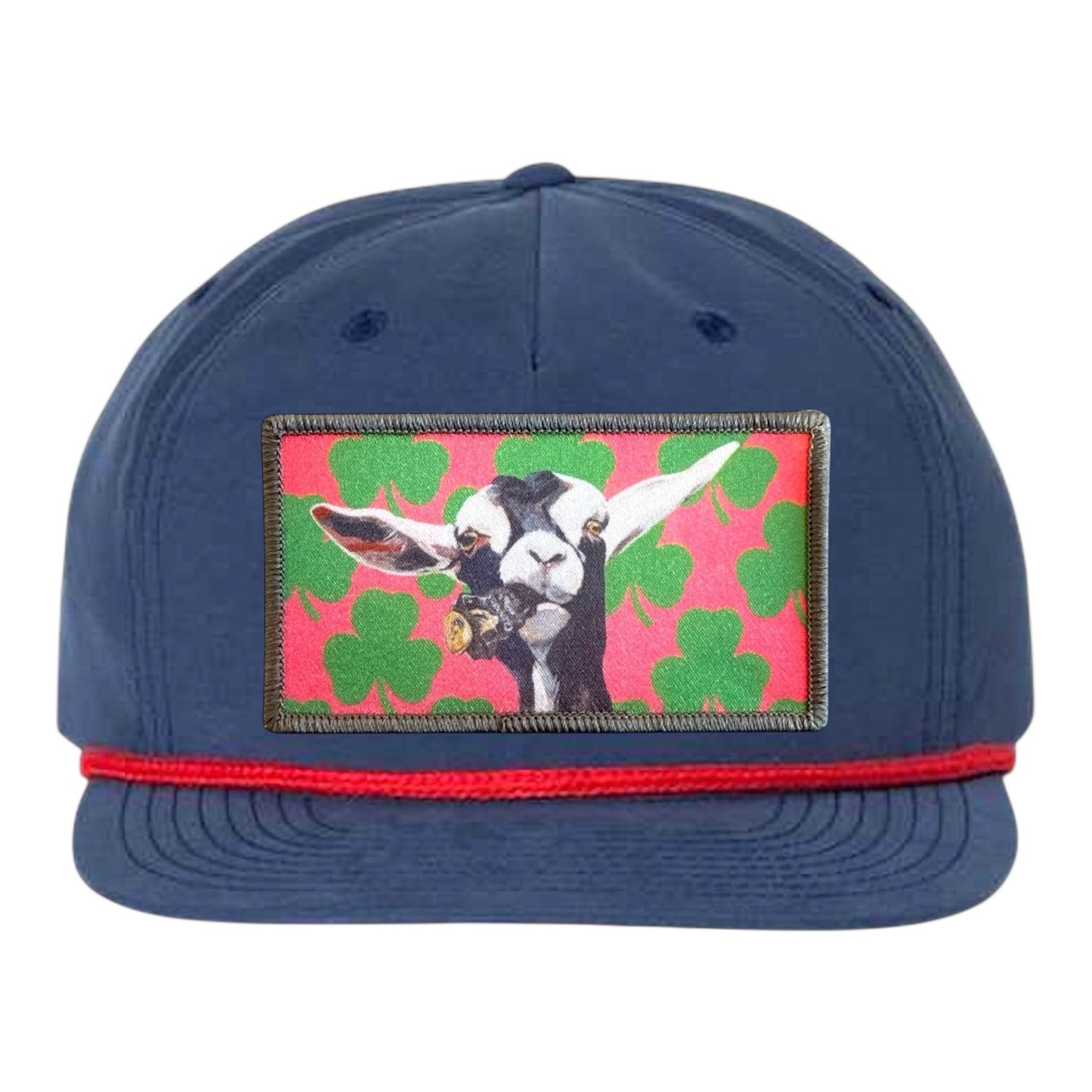 Can Crusher Rope Cap Hats FlynHats Navy/Red