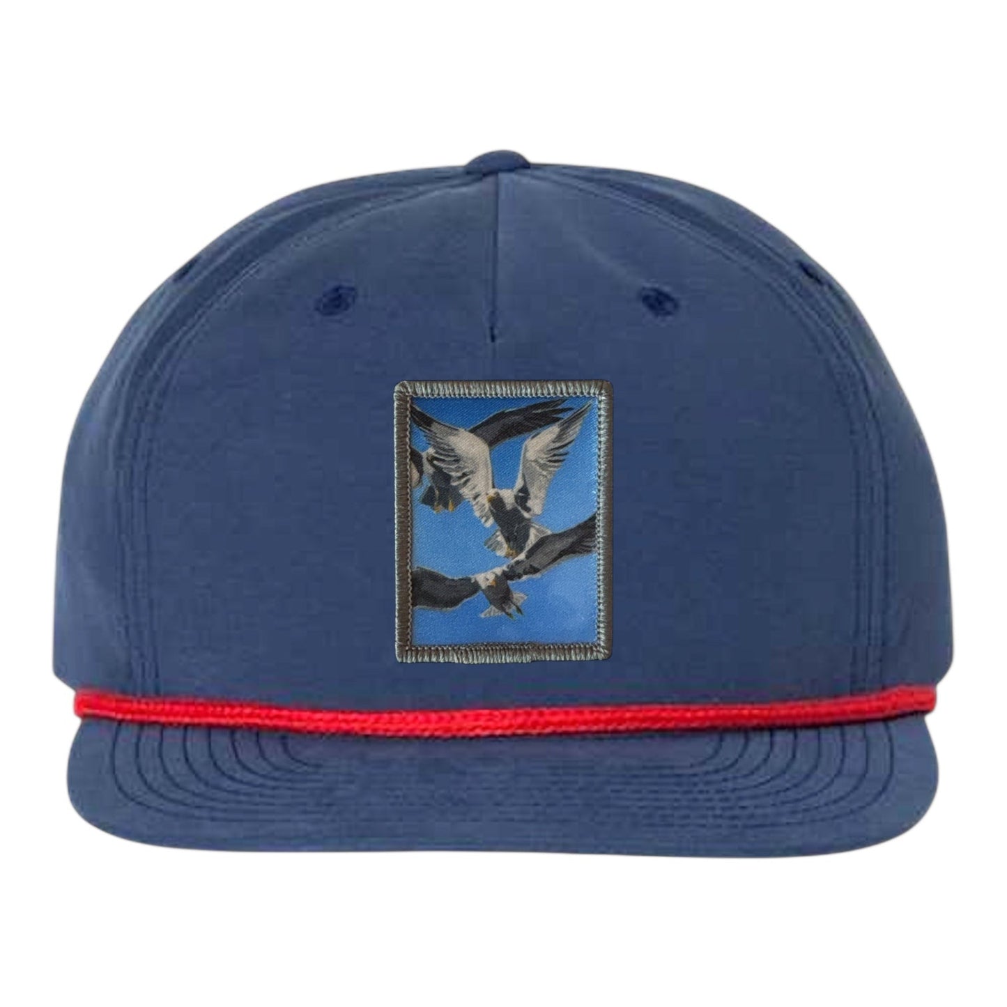 Flock Of Seagulls Rope Cap Hats FlynHats Navy/Red