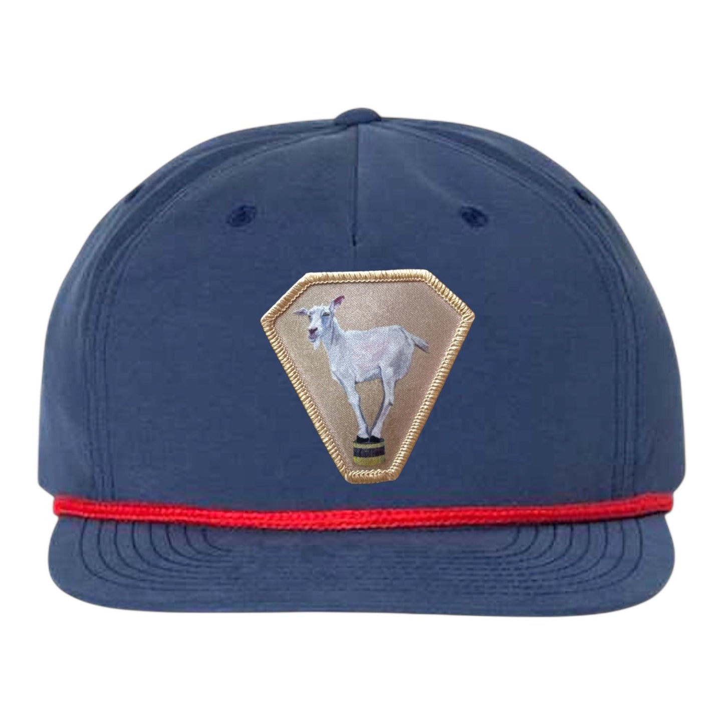 Diamond Goat Rope Cap Hats FlynHats Navy/Red