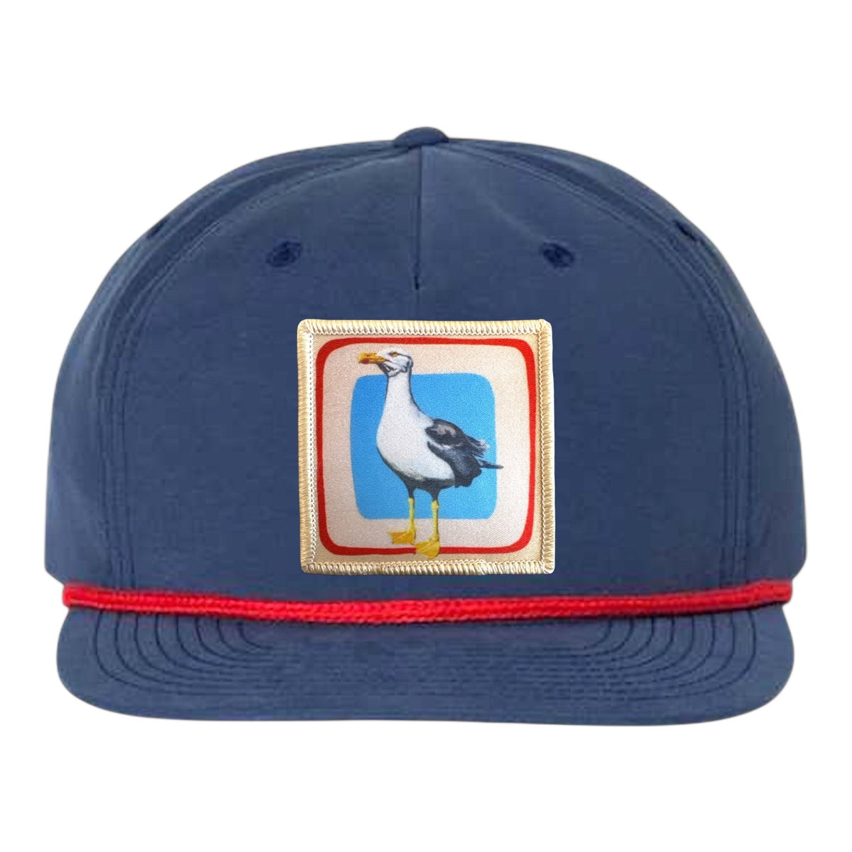 Seagull Rope Cap Hats FlynHats Navy/Red
