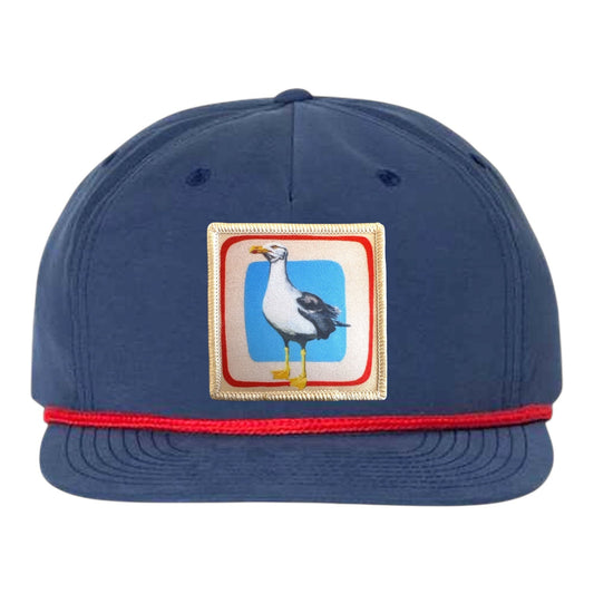 Seagull Rope Cap Hats FlynHats Navy/Red