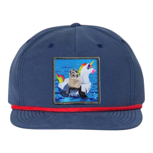 Unicorn Drifter Rope Cap Hats FlynHats Navy/Red