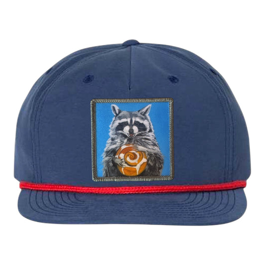 Cinnabun Bandit Rope Cap Hats FlynHats Navy/Red