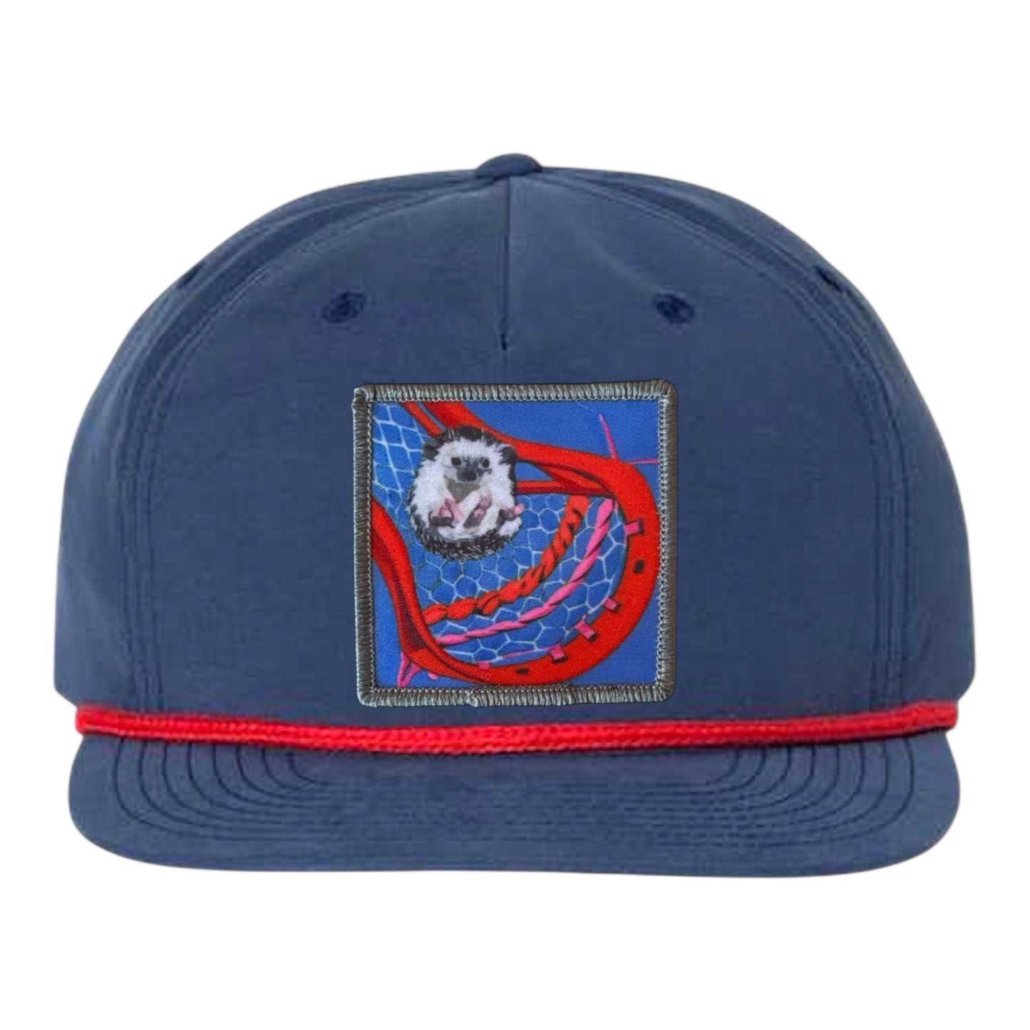 Navy/ Red Rope Cap
