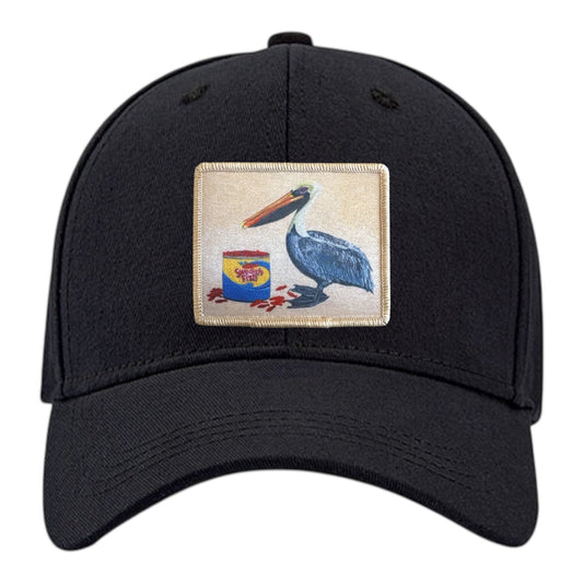 Gone Fishin' 6 Panel Baseball Cap Hats FlynHats Black