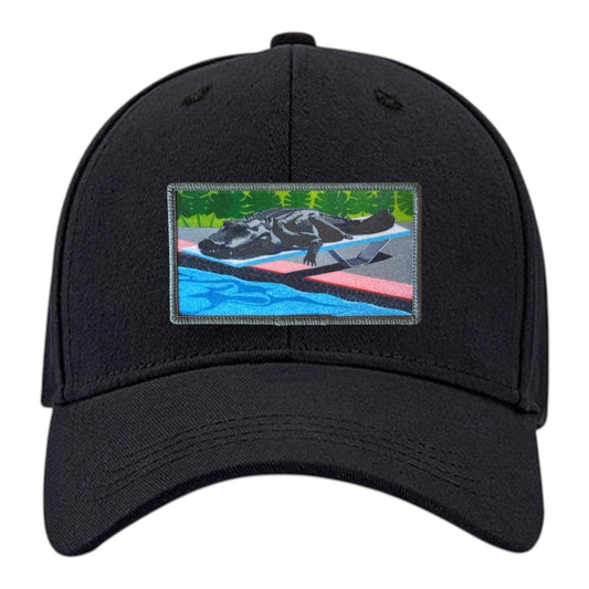 Pool Party Canceled 6 Panel Baseball Cap Hats FlynHats Black