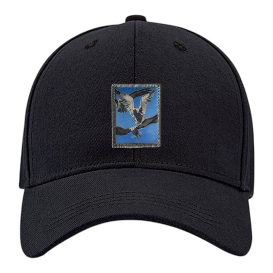 Flock Of Seagulls 6 Panel Baseball Cap Hats FlynHats Black