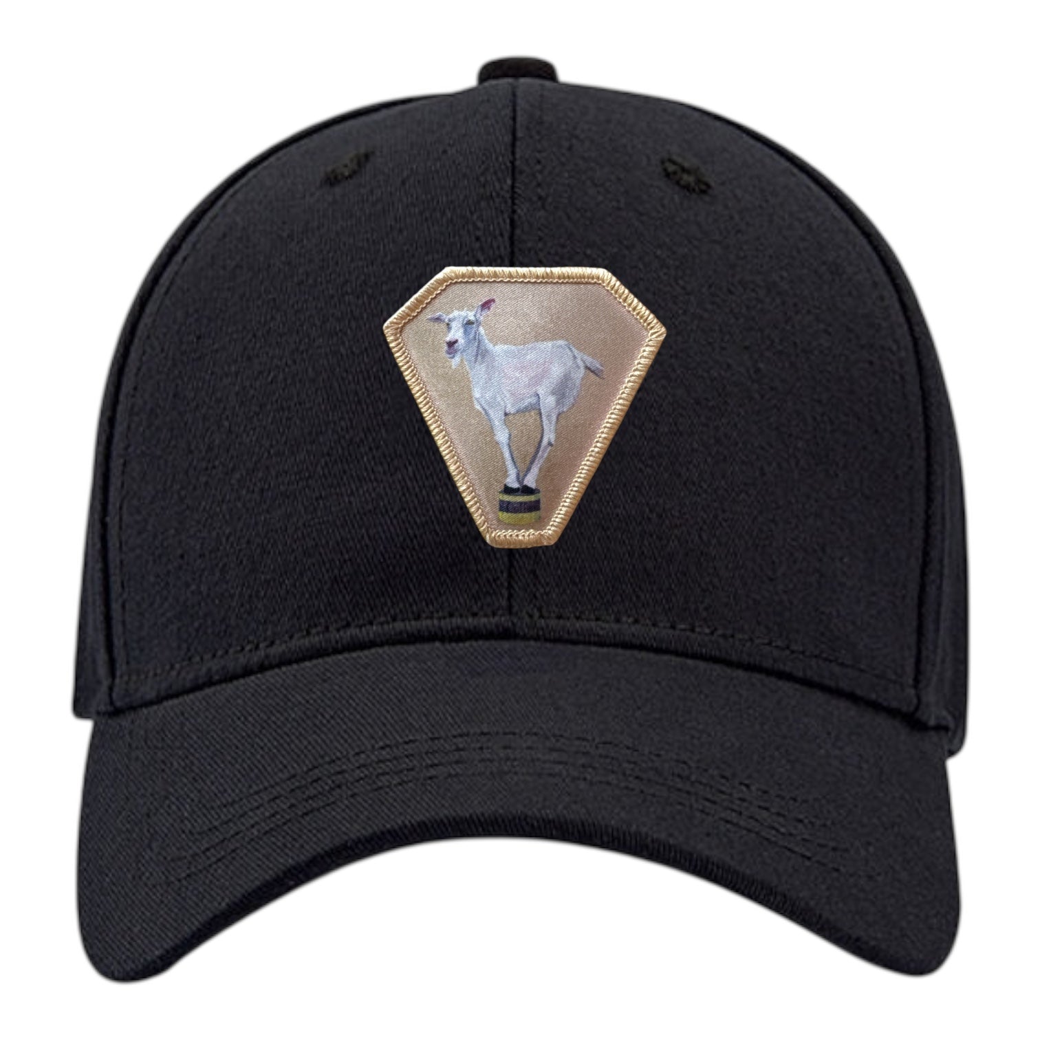 Diamond Goat 6 Panel Baseball Cap Hats FlynHats Black