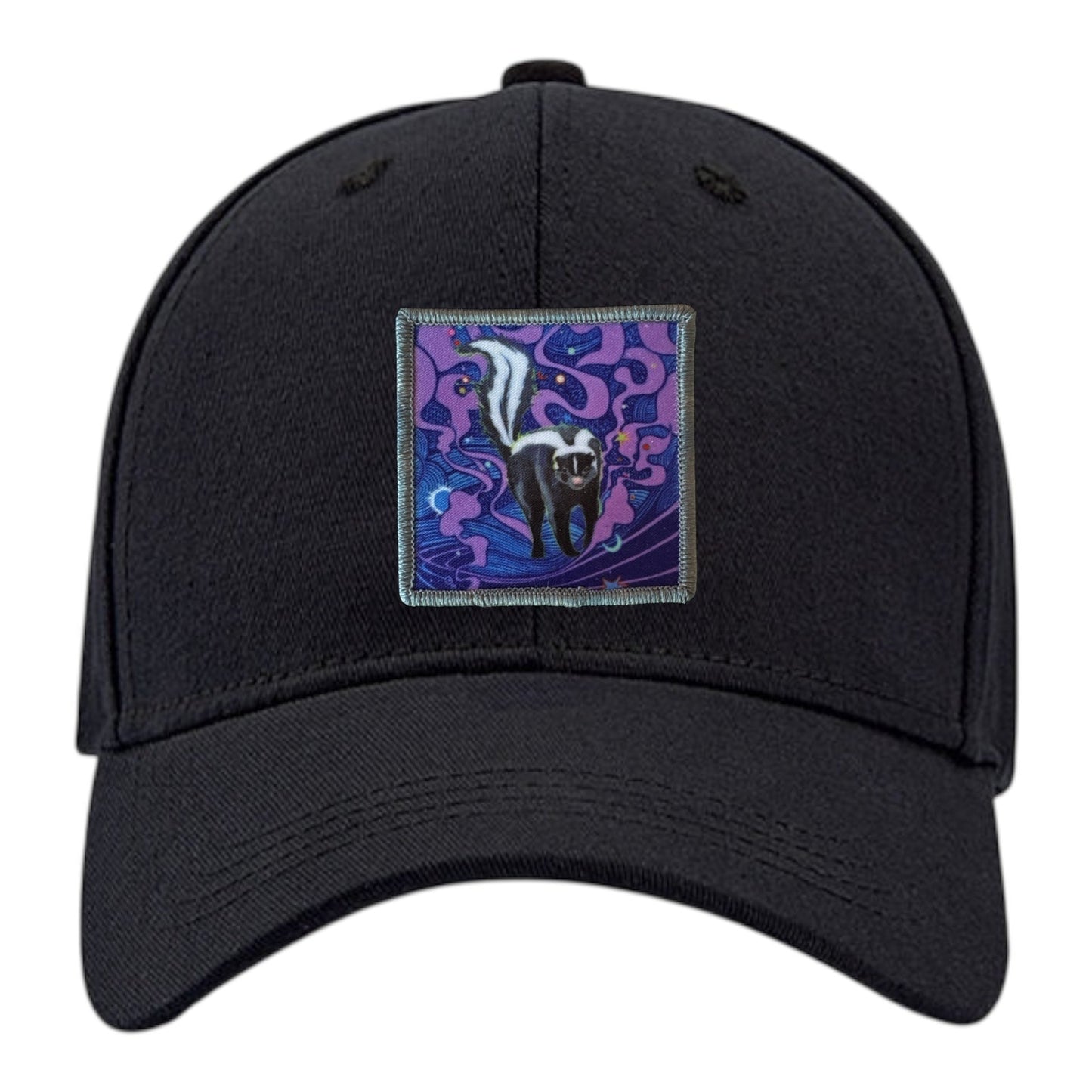 Skunky Haze 6 Panel Baseball Cap Hats FlynHats Black
