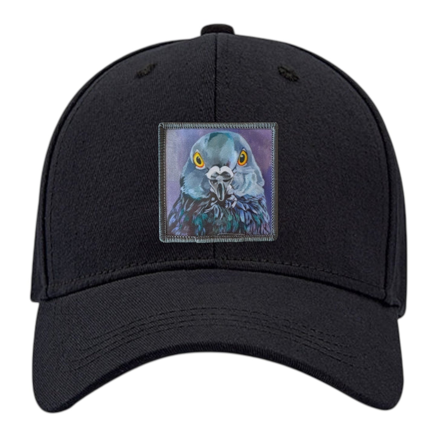 City Bird 6 Panel Baseball Cap Hats FlynHats Black