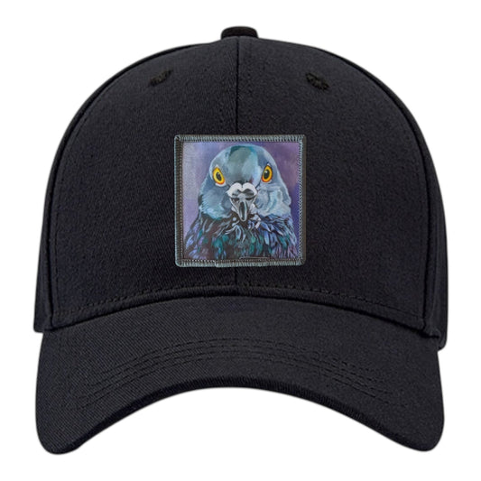 City Bird 6 Panel Baseball Cap Hats FlynHats Black