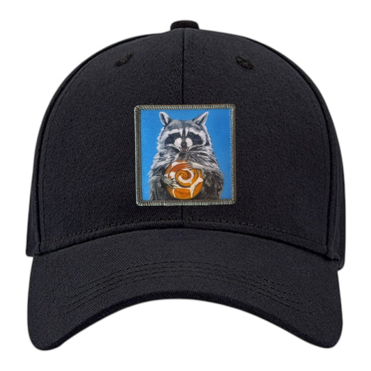 Cinnabun Bandit 6 Panel Baseball Cap Hats FlynHats Black