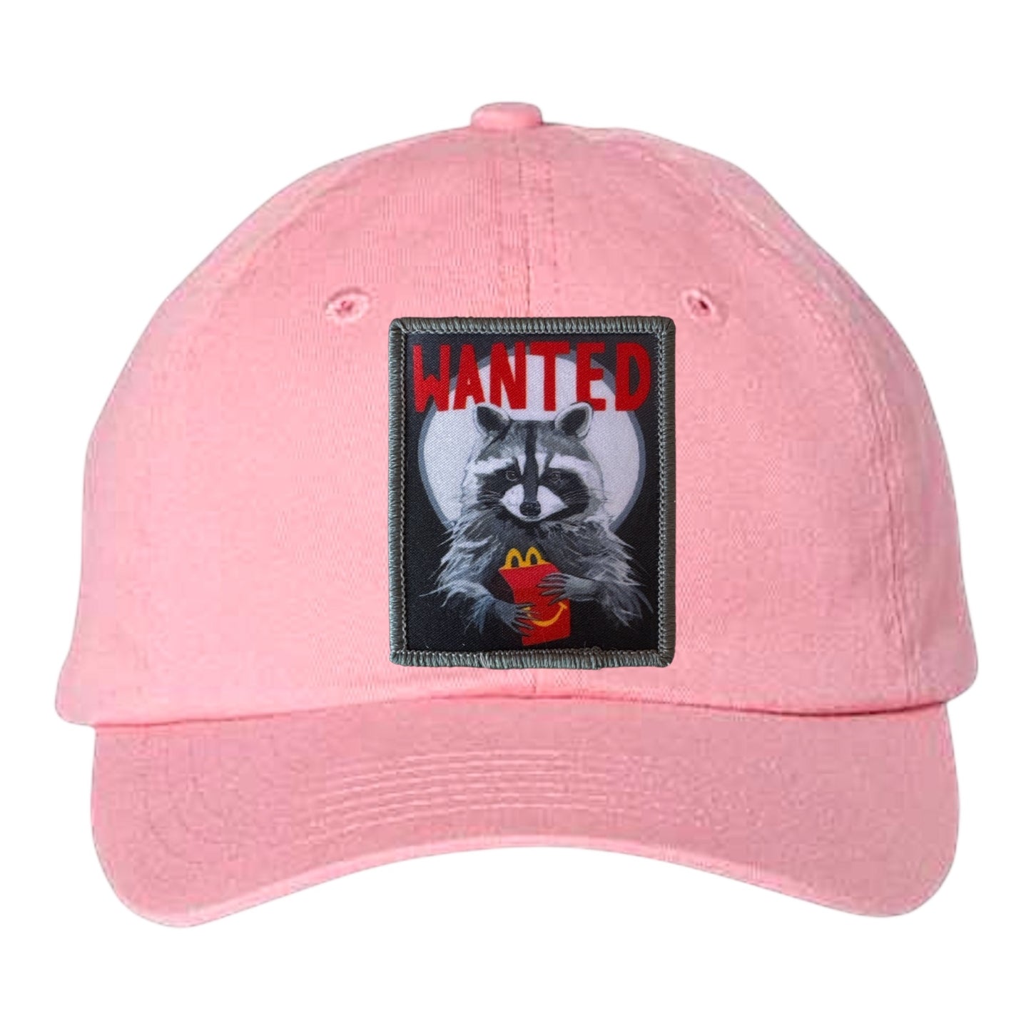 Youth Soft Pink Hat Hats FlynHats WANTED Raccoon