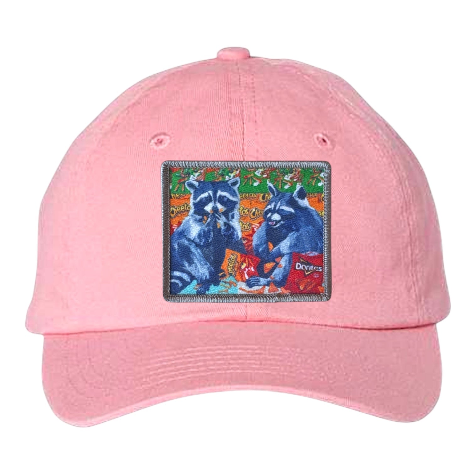 Youth Soft Pink Hat Hats FlynHats Junkfood Bandits Raccoon