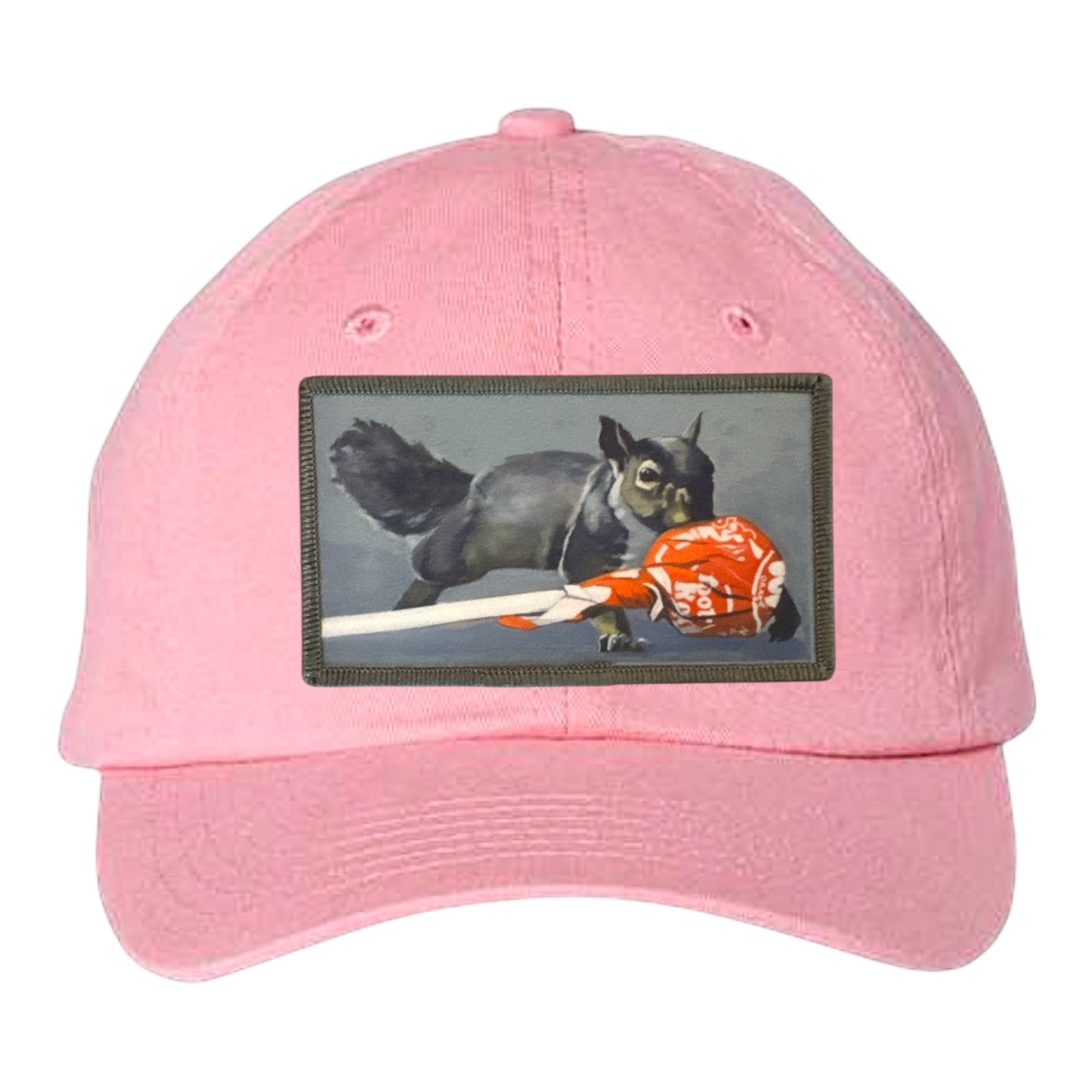 Youth Soft Pink Hat Hats FlynHats Secret Stash Squirrel