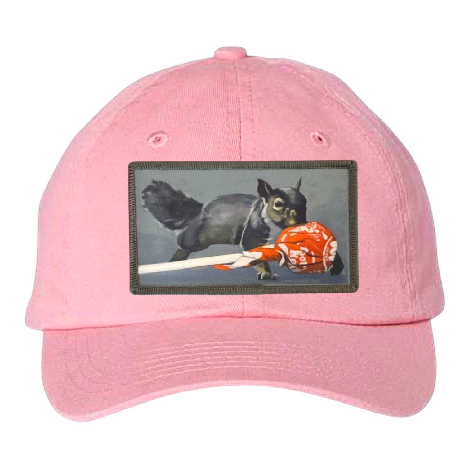 Youth Soft Pink Hat Hats FlynHats Secret Stash Squirrel