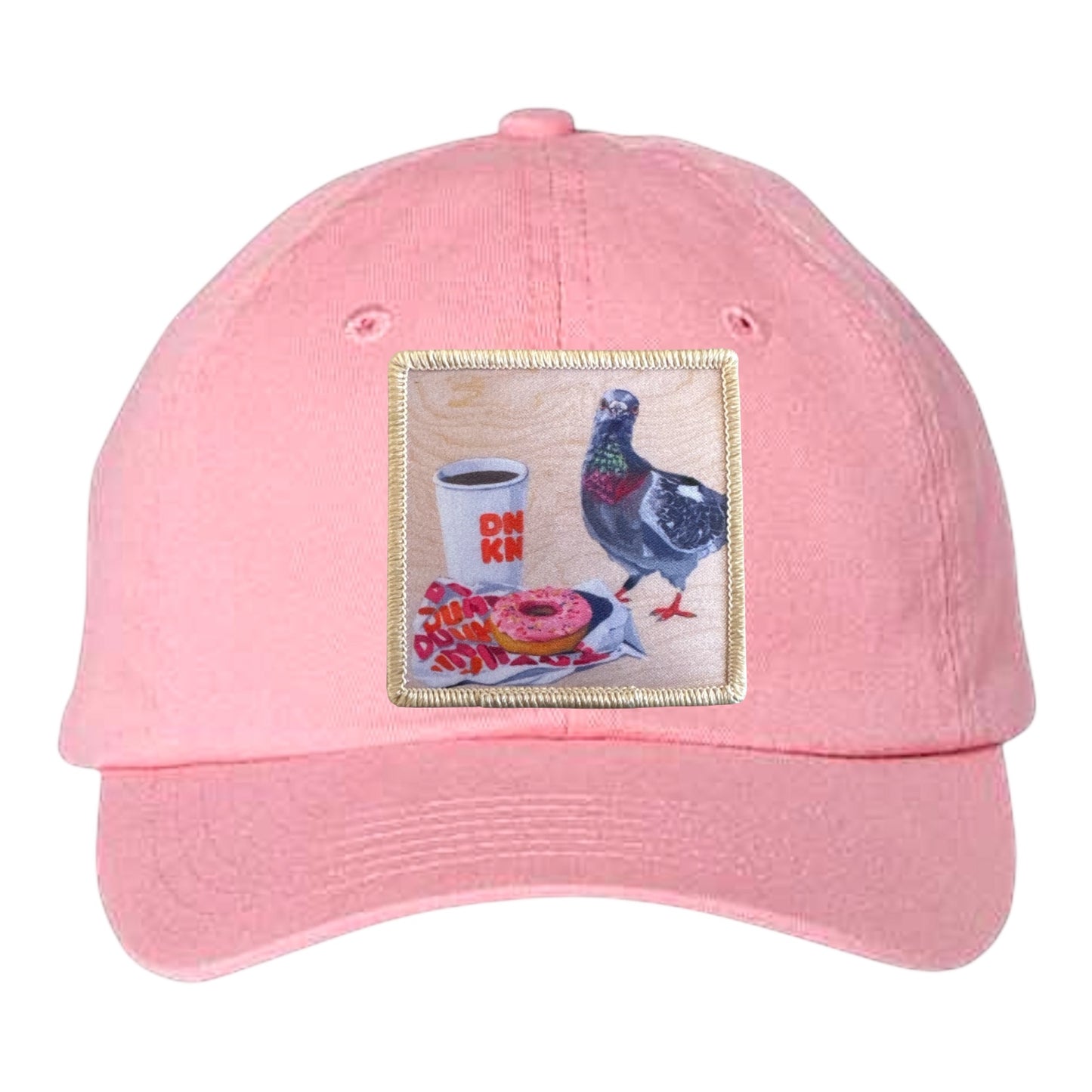 Youth Soft Pink Hat Hats FlynHats Pigeons Run on Donuts