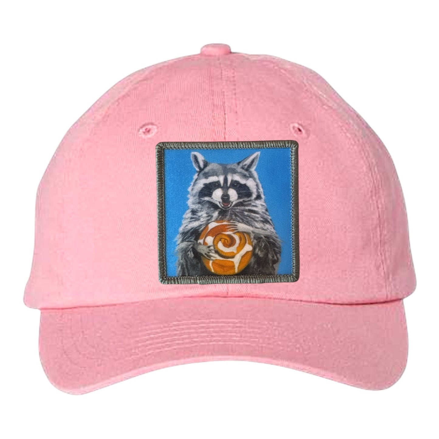 Youth Soft Pink Hat Hats FlynHats Cinnabun Bandit Raccoon