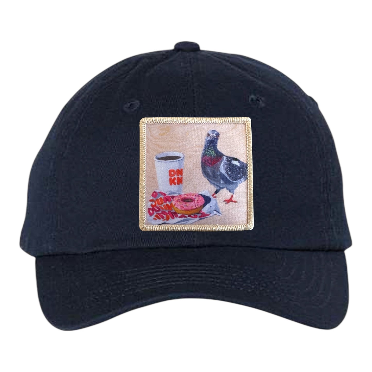 Youth Soft Navy Hat Hats FlynHats Pigeons Run On Donuts
