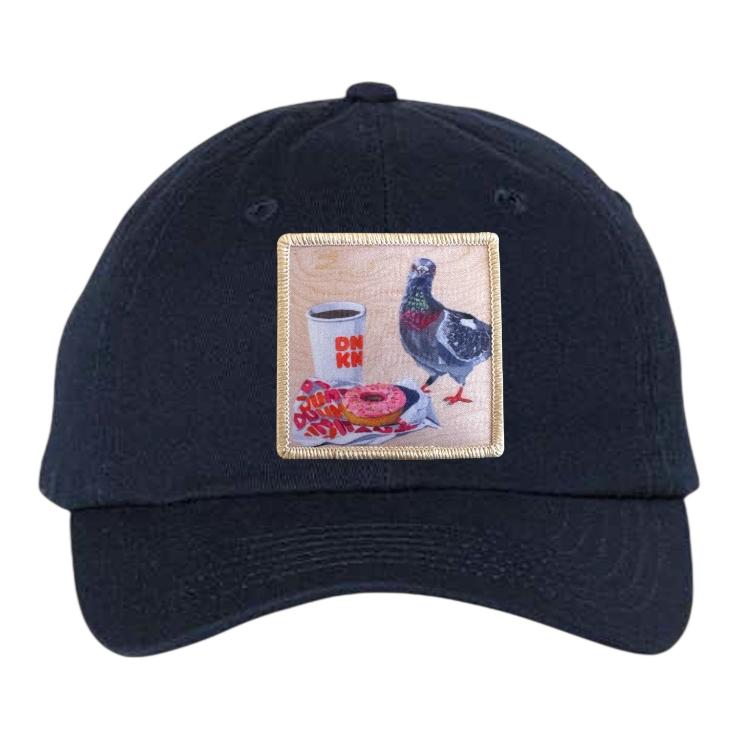 Youth Soft Navy Hat Hats FlynHats Pigeons Run On Donuts
