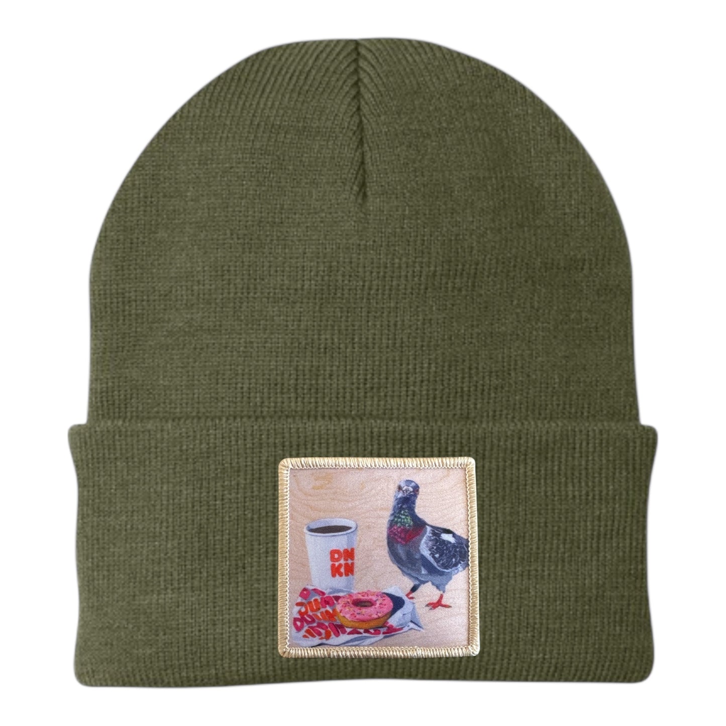 Pigeons Run On Donuts Beanie Hats Flyn Costello