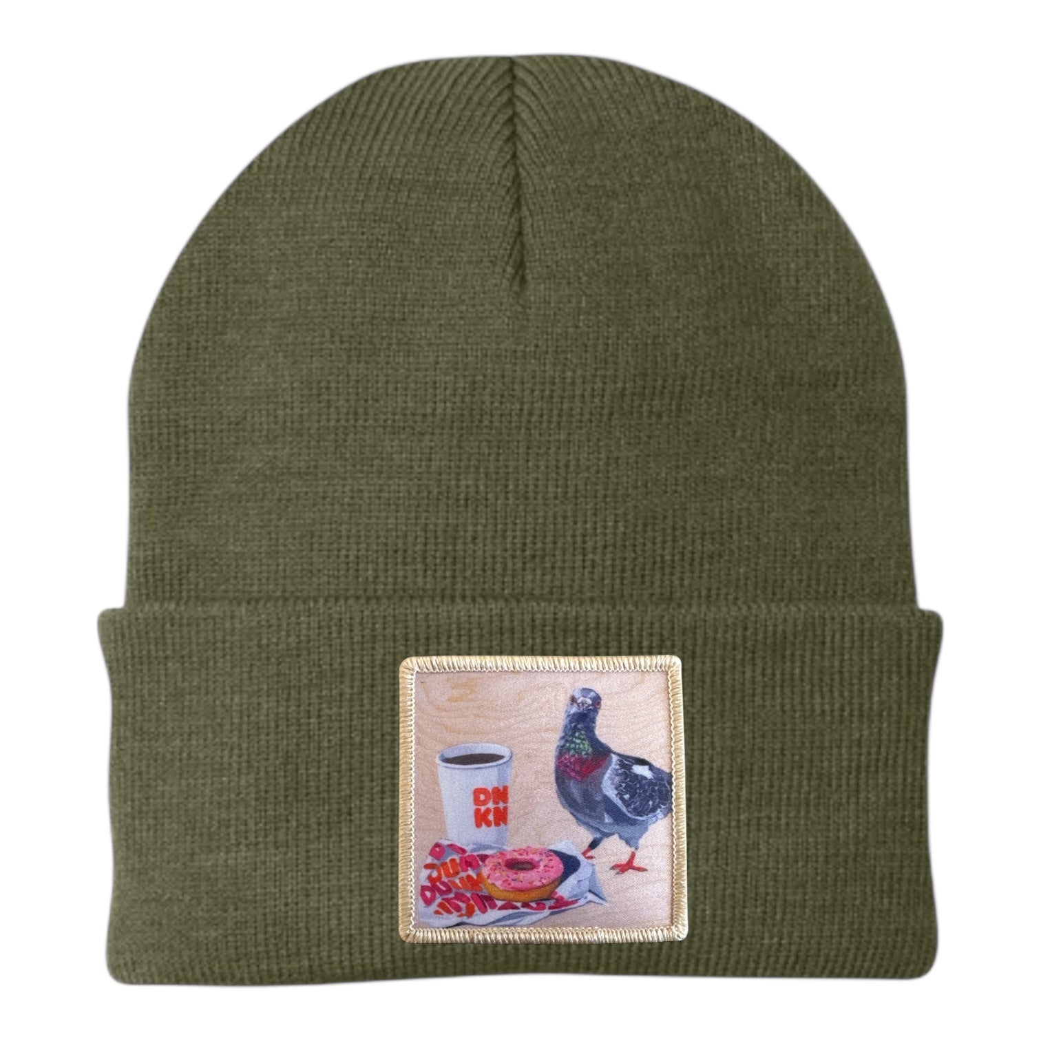 Pigeons Run On Donuts Beanie Hats Flyn Costello
